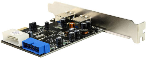 Контроллер PCI-E x1 to 4xUSB 3.0 (2x Int, 2x Ext) ST-Lab (U-780)