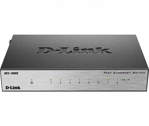 Коммутатор D-Link DES-1008D 8port 10/ 100BaseTX 