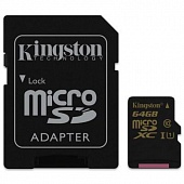 Карта памяти microSDHC  64Gb Kingston (SDCA10/64GB) UHS-I
