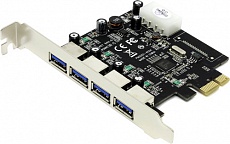 Контроллер PCI-E x1 to Ext 4xUSB 3.0 ST-Lab (U-1270) NEC µPD720202