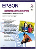 Фотобумага Epson A3 Premium Glossy Photo Paper 255g/m2 (C13S041315) 20л