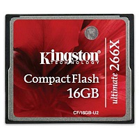 Карта памяти CF  16Gb Kingston (CF/16GB-U2) Ultimate 266x