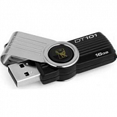 Накопитель USB 2.0  16Gb Kingston DT 101G2 (DT101G2/16GB) Black