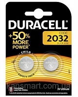 Батарейка Duracell CR 2032 (DL2032 DSN) 3V (2шт)