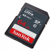 Карта памяти SDXC  64Gb Sandisk Ultra (SDSDUNB-064G-GN3IN) UHS-I 48 Mb/s
