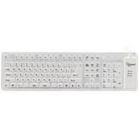 Клавиатура Gembird KB-109F-W-RU USB гибкая White