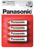 Батарейка Panasonic AA R6RZ/4BP Red Zinc (4шт)