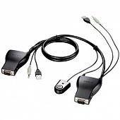 Переключатель-KVM D-Link KVM-221 2port USB w/cables w/audio