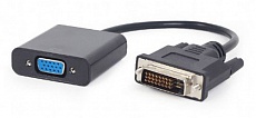 Адаптер DVI/M (24+1) - VGA/F Cablexpert (A-DVID-VGAF-01) 0.15m Black