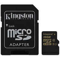 Карта памяти microSDHC  16Gb Kingston (SDCA10/16GB) UHS-I