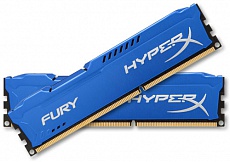 DDR3 16Gb (2x8Gb) 1600MHz Kingston HyperX Fury (HX316C10FK2/16) Blue