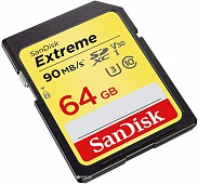 Карта памяти SDXC  64Gb Sandisk Extreame (SDSDXV6-064G-GNCIN) UHS-I U3 V30 150 Mb/s