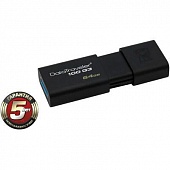 Накопитель USB 3.0  64Gb Kingston DT 100G3 (DT100G3/64GB)