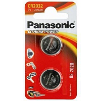 Батарейка Panasonic CR 2032 (CR-2032EL/2B) Litium Power 3V (2шт)