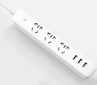 Сетевой фильтр Xiaomi Mi Power Strip 1.8м, (3 унив. розетки, 3xUSB) White